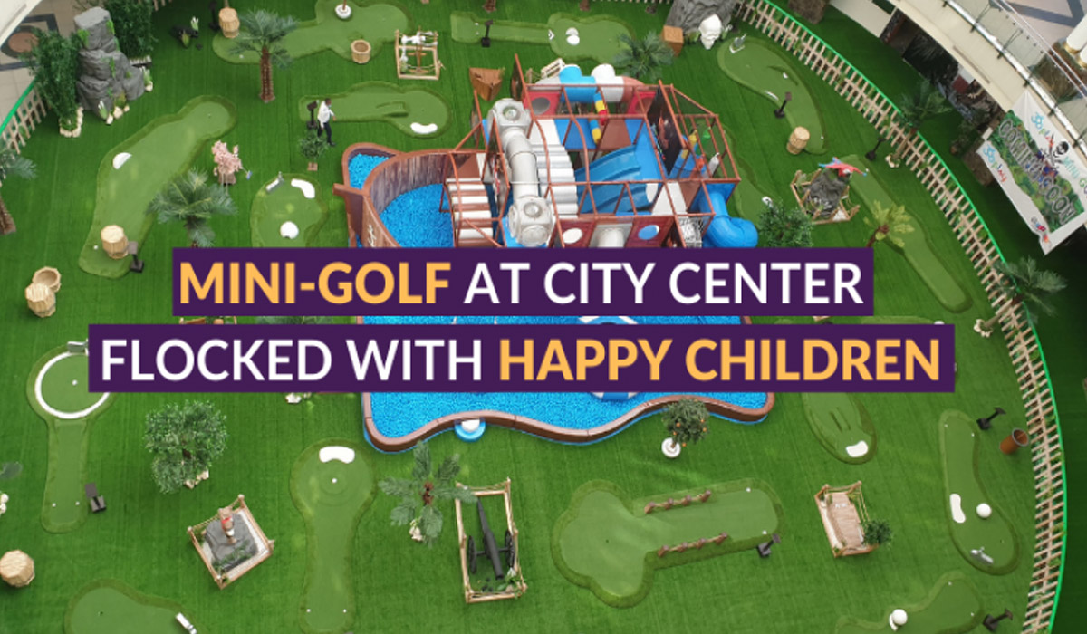Play areas reopened, Mini-golf at City Center flocked with happy children